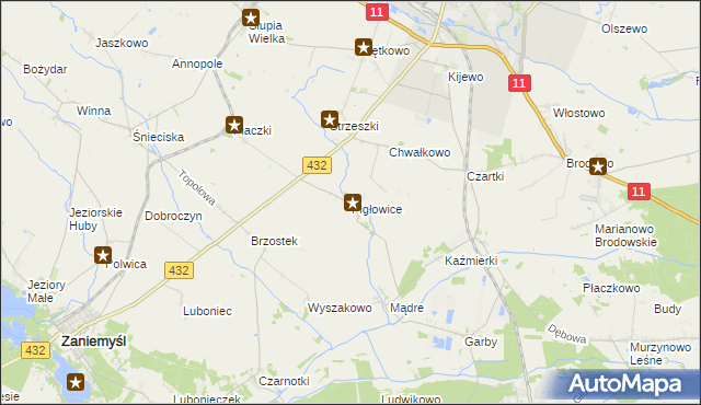 mapa Pigłowice, Pigłowice na mapie Targeo