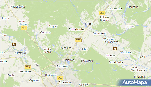 mapa Podmaleniec, Podmaleniec na mapie Targeo