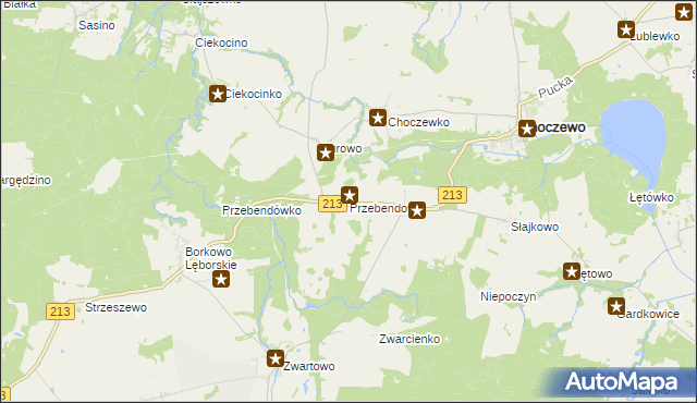 mapa Przebendowo, Przebendowo na mapie Targeo