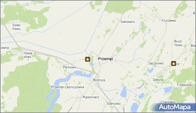 mapa Przemęt, Przemęt na mapie Targeo