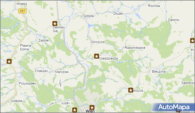 mapa Przeździedza, Przeździedza na mapie Targeo