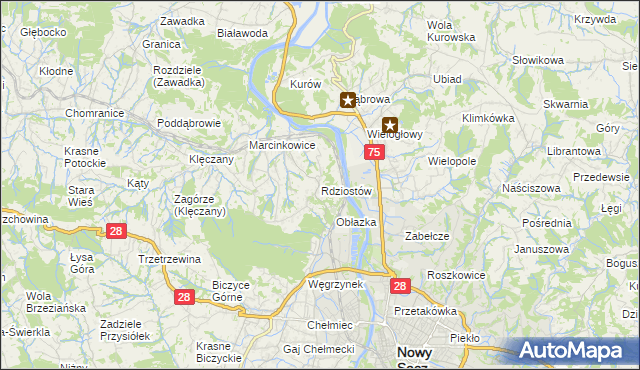 mapa Rdziostów, Rdziostów na mapie Targeo
