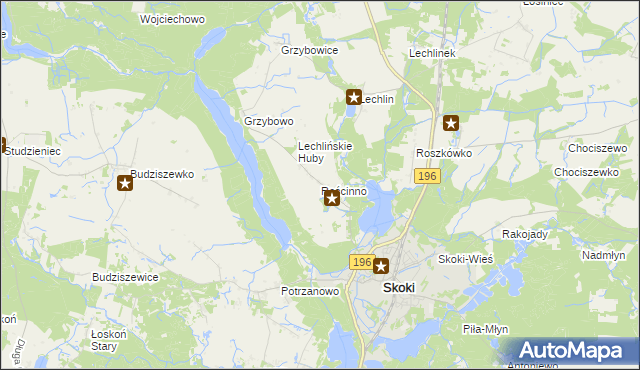 mapa Rościnno, Rościnno na mapie Targeo