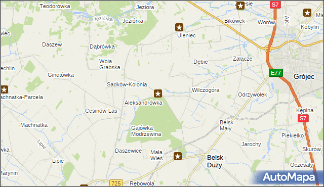 mapa Rosochów, Rosochów na mapie Targeo