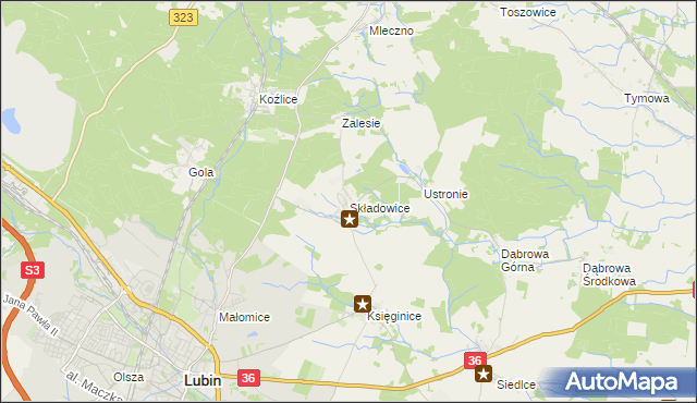 mapa Składowice, Składowice na mapie Targeo