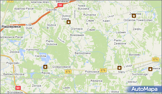 mapa Skuły, Skuły na mapie Targeo