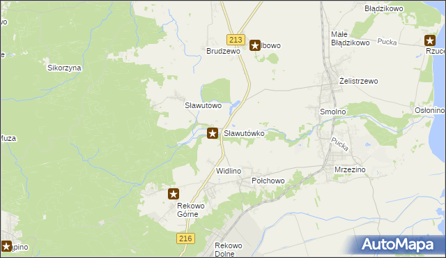 mapa Sławutówko, Sławutówko na mapie Targeo