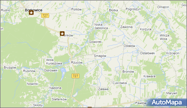 mapa Smagów, Smagów na mapie Targeo