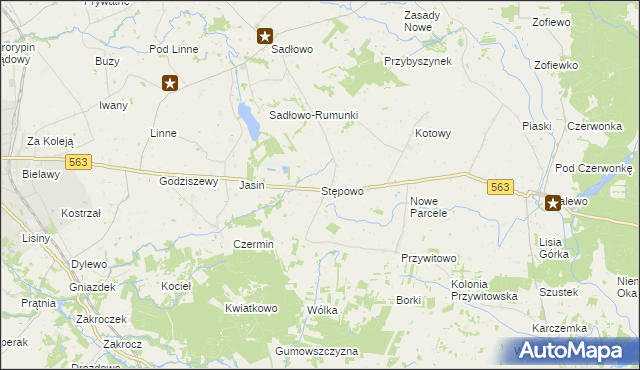 mapa Stępowo, Stępowo na mapie Targeo