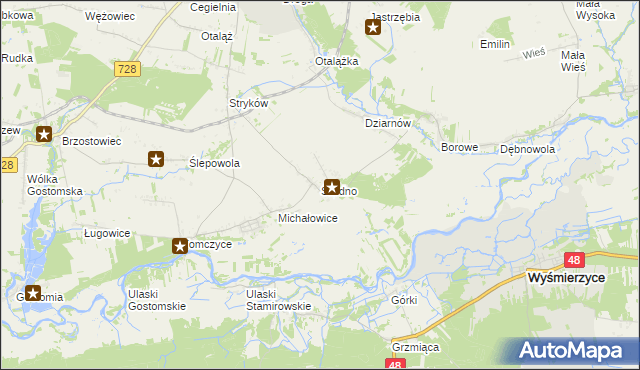 mapa Świdno gmina Mogielnica, Świdno gmina Mogielnica na mapie Targeo