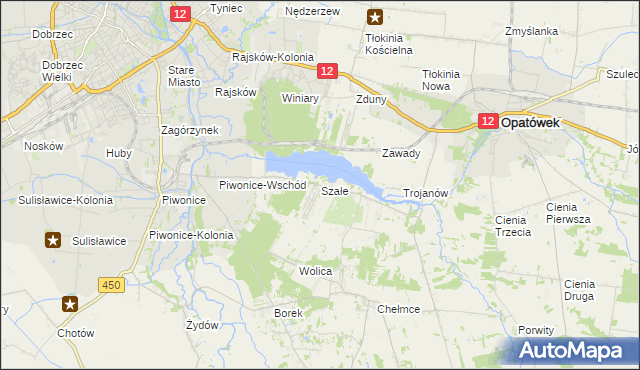 mapa Szałe, Szałe na mapie Targeo