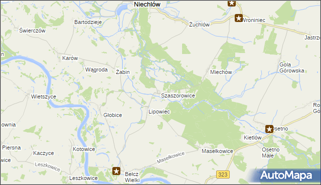 mapa Szaszorowice, Szaszorowice na mapie Targeo