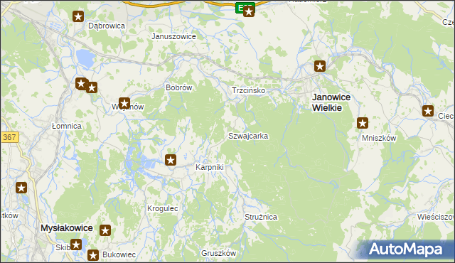 mapa Szwajcarka, Szwajcarka na mapie Targeo