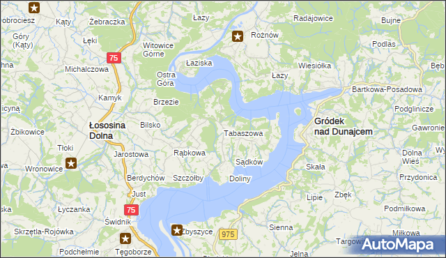 mapa Tabaszowa, Tabaszowa na mapie Targeo