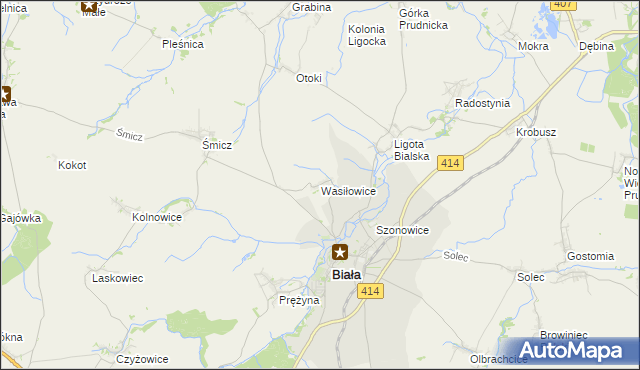 mapa Wasiłowice, Wasiłowice na mapie Targeo