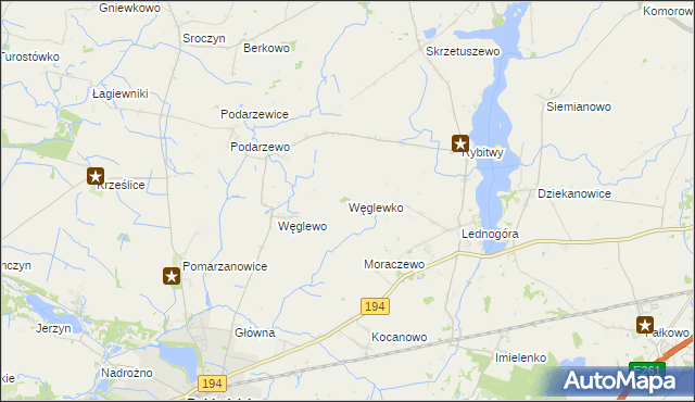 mapa Węglewko, Węglewko na mapie Targeo