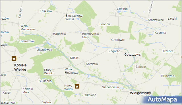 mapa Wólka Bankowa, Wólka Bankowa na mapie Targeo