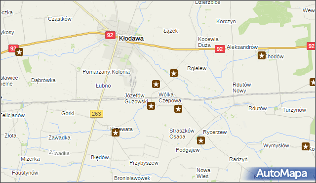mapa Wólka Czepowa, Wólka Czepowa na mapie Targeo