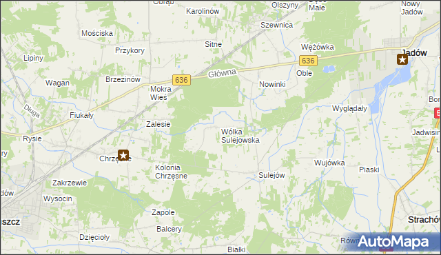 mapa Wólka Sulejowska, Wólka Sulejowska na mapie Targeo
