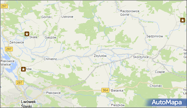 mapa Zbylutów, Zbylutów na mapie Targeo