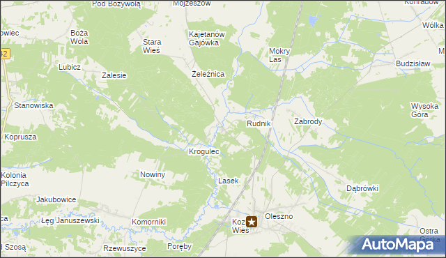 mapa Żeleźnica gmina Krasocin, Żeleźnica gmina Krasocin na mapie Targeo