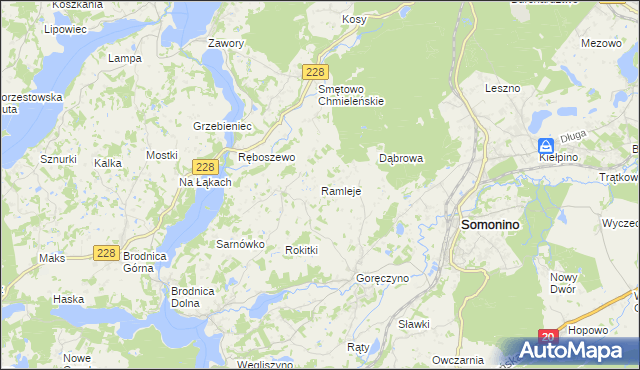 mapa Ramleje, Ramleje na mapie Targeo