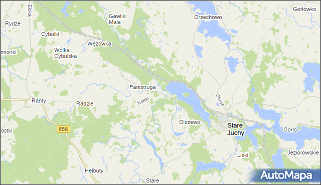 mapa Kałtki, Kałtki na mapie Targeo