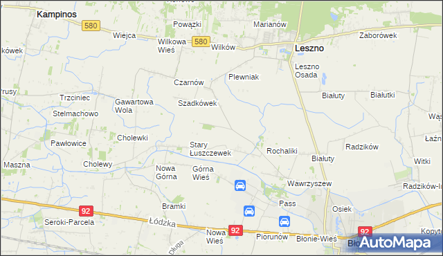 mapa Rochale, Rochale na mapie Targeo