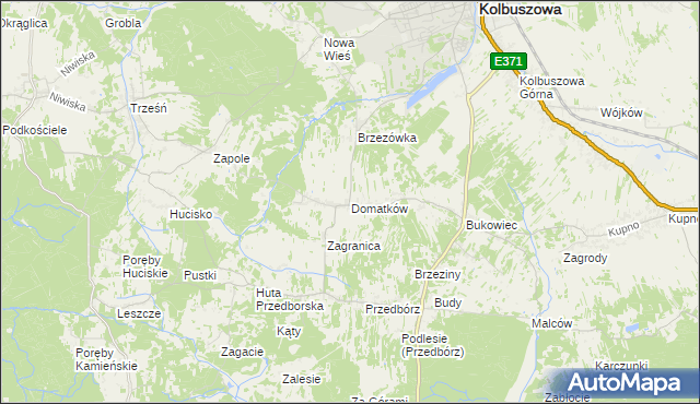 mapa Domatków, Domatków na mapie Targeo