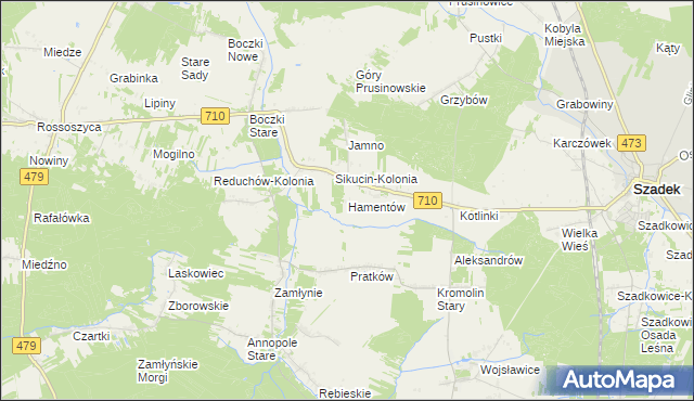 mapa Hamentów, Hamentów na mapie Targeo