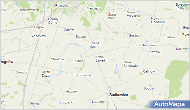 mapa Nowe Szwejki, Nowe Szwejki na mapie Targeo