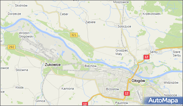 mapa Rapocin, Rapocin na mapie Targeo