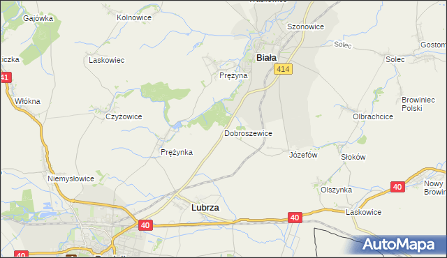 mapa Dobroszewice, Dobroszewice na mapie Targeo