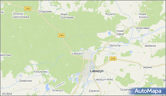 mapa Kąpie, Kąpie na mapie Targeo