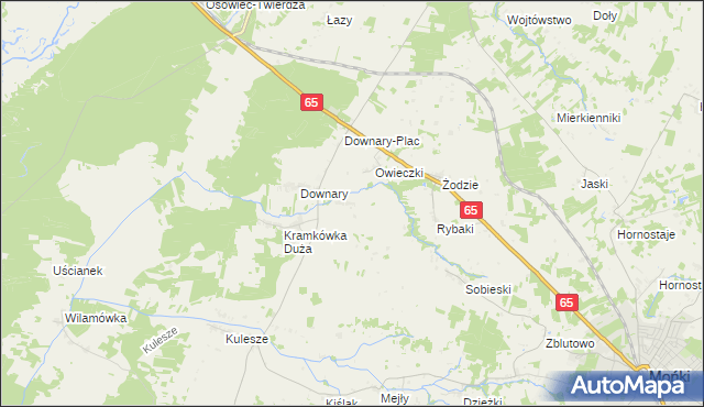 mapa Kramkówka Mała, Kramkówka Mała na mapie Targeo