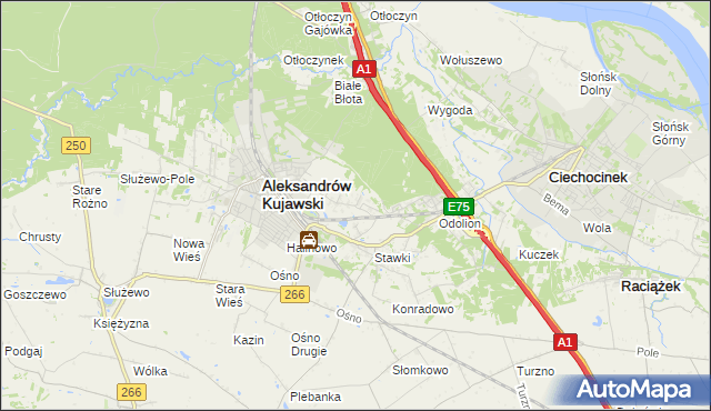 mapa Łazieniec, Łazieniec na mapie Targeo