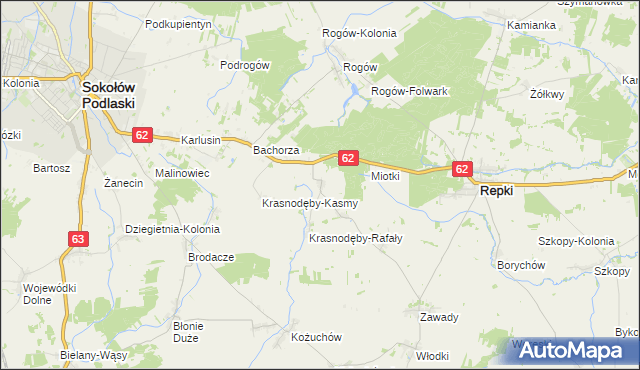 mapa Remiszew Duży, Remiszew Duży na mapie Targeo