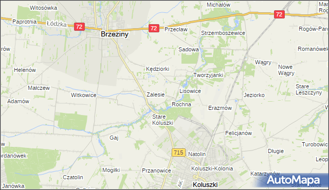 mapa Ścibiorów, Ścibiorów na mapie Targeo