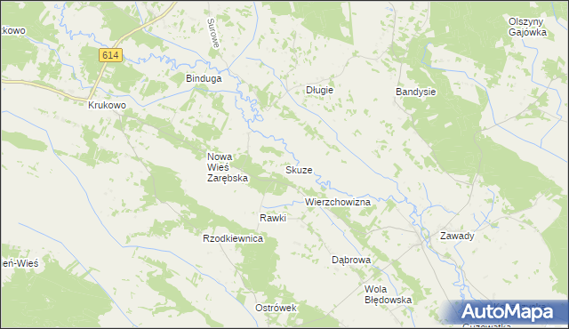 mapa Skuze, Skuze na mapie Targeo