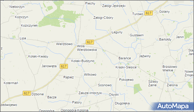 mapa Goździe, Goździe na mapie Targeo