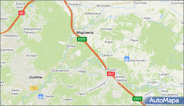 mapa Radiówek, Radiówek na mapie Targeo