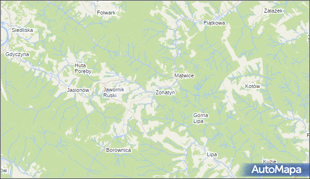 mapa Żohatyn, Żohatyn na mapie Targeo