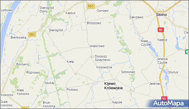 mapa Dorposz Szlachecki, Dorposz Szlachecki na mapie Targeo