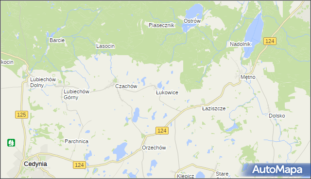 mapa Łukowice, Łukowice na mapie Targeo