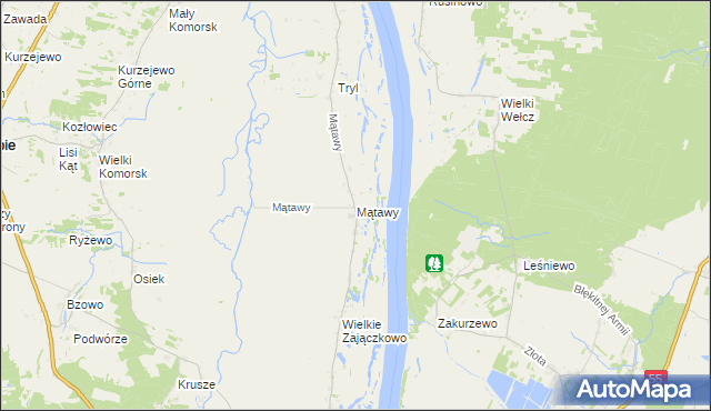 mapa Mątawy, Mątawy na mapie Targeo