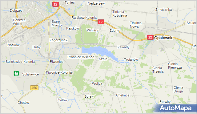 mapa Szałe, Szałe na mapie Targeo