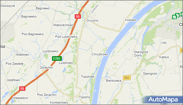 mapa Chrystkowo, Chrystkowo na mapie Targeo