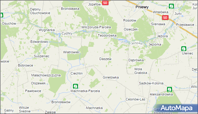 mapa Daszew, Daszew na mapie Targeo