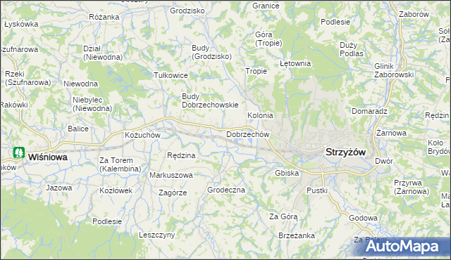 mapa Dobrzechów, Dobrzechów na mapie Targeo