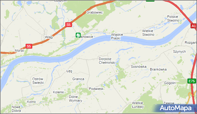 mapa Dorposz Chełmiński, Dorposz Chełmiński na mapie Targeo